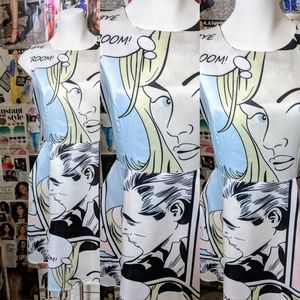 Nice pop Art print Swing dress with pockets